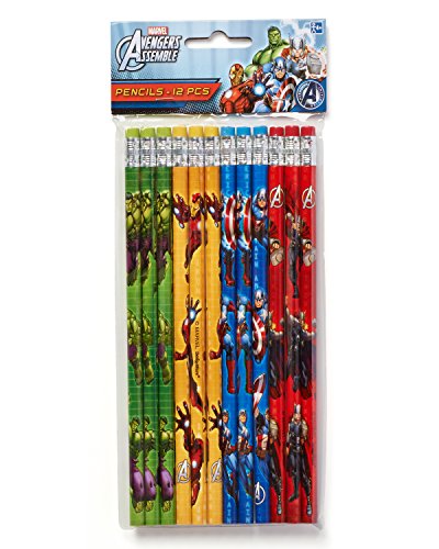 Avengers 12 Stk Bleistifte mit Radiergummi - 2