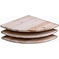 Core Products, 3 Pack Pine Corner Shelf Kit 12 Inch,Sanded Timber,CS112/3