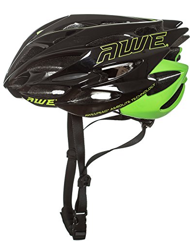 AWE® AWESpeed™ In-Mould Helm Erwachsene Männer Straßen-Radsport 56-58cm Schwarz-Grün - 6