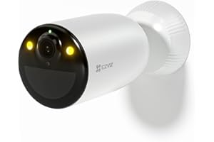 EZVIZ CB3 Telecamera Wi-Fi a batteria da esterno, Visione notturna a colori, 120 Giorni di durata della batteria, Design impermebile 100% senza fili, Rilevamento intelligente di Persone