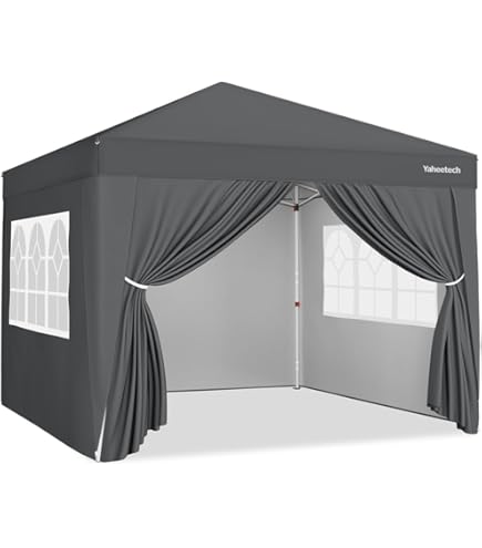 MaxxGarden Partytent – Feesttent – Biertent – 3x4m – 12m² Paviljoen met 4 oprolbare zijwanden – Waterafstotend – UV-bescherming 50 – Antraciet
