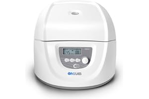 ONiLAB Lab benchtop Centrifuge Machine 6x50mL, 6X 15 mL/10 mL/7 mL/1.5-5 ml, Digital Desktop Lab Centrifuge, Timer 30 sec-99 min, Speed 300-4000 rpm(Max. 1800 xg)