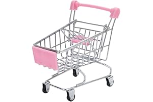 HEALLILY Mini chariot de supermarché pour jouets et courses - Accessoire de bureau pour enfants