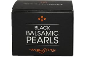 Messino Perlas de Balsámico – Esferas Gourmet de Vinagre Balsámico Griego – Innovación Culinaria Mediterránea para Canapés, Ensaladas, Carnes y Pescados – 50 ml