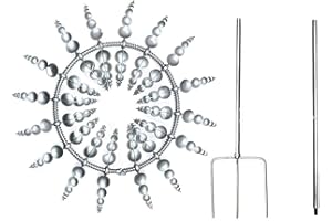 MBMB Mulino A Vento in Metallo Unico E Magico, Mulino a Vento Magico in Metallo,Acchiappavento Solare,Movimento Cinetico All'aperto con Decorazioni di Sculture di Vento per Il Giardino