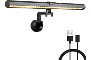 ‎COLORLAM COLORLAM Monitor lampe 40cm LED USB Monitor Licht Bildschirm Lampe für Monitor Beleuchtung mit Touch Control 10 Helligkeiten und 2800K-6500K Farbtonanpassung Schreibtischlampe für Curved Bildschirm