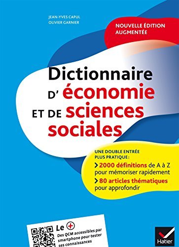 Dictionnaire d'économie et de sciences sociales by Jean-Yves Capul (2015-06-17)