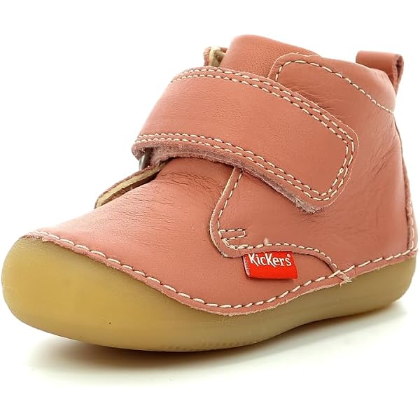 Bottes Kickers Sabio Mixte Enfant - Cuir Cheville Scratch Taille 20-36