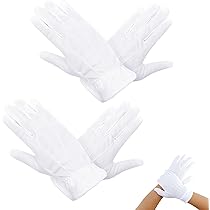 Gants Blancs Coton - Accessoire De Déguisement - Ax0237 | Atelier Mascarade