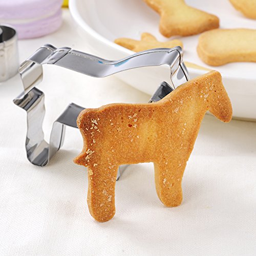 GWHOLE 26 tlg Ausstechformen Edelstahl Ausstecher Set für Keks, Plätzchen, Tortendekorationen - 8