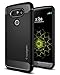 Price comparison product image Spigen [Rugged Armor] [Black] Case for LG G5, Original Patent Carbon Fiber Design Flexible TPU Phone Cover for LG G5 Case (2016)