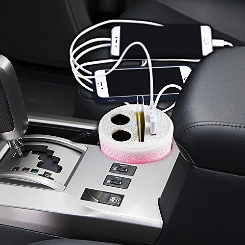Car-Cup-ChargerGOGO-ROADLESS-USB-Car-Charger-12V-Car-Power-Adapter-Dual-USB-Ports-31A-with-Car-Cigarette-Lighter-Socket-for-Apple-iPhone-7-7-PlusiPad-Air-2Samsung