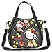 Produktbild BLY Hello Kitty 4539 Schultertasche 19x33x7cm Japanisches Design (Miyabi Flowers Black)