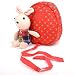 Babyhugs® Kids Walker Saftey Harness Back pack with detachable soft toy Reins - Red Bag with Cute Bunny Rabbit