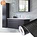 Produktbild YYZC PVC Selbstklebend Wasserdicht Schwarz Holz Tapetenrolle Möbel Tür Desktop Schränke Kleiderschrank Vinyl Wandaufkleber Kontakt Papier (Dimensions : 60cmx2m)