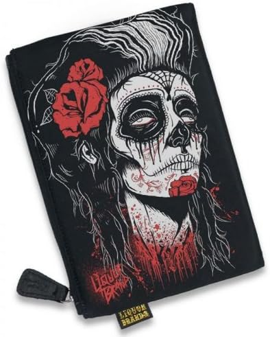 Liquor Brand Rockabilly Zipper Cosmetic Bag Purse DEAD GIRL (Black)