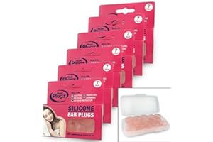 HUSH PLUGZ 7 Pairs Of Skin Tone Adult Mouldable, Silicone Putty, Swimming & Sleeping Ear Plugs (6 Packs (42 Pairs))