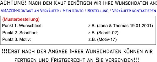 Sehr schöne weiß gewischte Metall-Laterne mit kupferfarbenem Dach inkl. Wunschgravur, Wunschtext. Die Geschenkidee! z.B.zur Hochzeit, Geburtstag, - 4