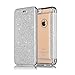 Produktbild Leweiany Luxus Ultra Dünn Glänzend Glitzer Bling Silber Leder Flip Wallet Brieftasche Lederhülle Bookstyle Kreditkartenfach Handyhülle Schutzhülle mit Überzug Rahmen Hülle für Apple iPhone 5/5S/SE