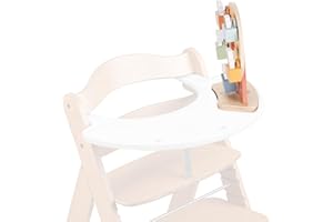 hauck Play Fun Fair S, Animals - Riesenrad mit Tierchen ab 12 Monaten Kompatibel mit Play Tray Spielbrett für Alpha+, Beta+ & Arketa Holzhochstuhl, Baby Holz Spielzeug Fördert Auge Hand Koordination