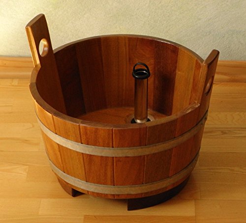 Blumenberg Fußwanne Fußkübel Fussbecken Fußbottich Saunawanne Saunakübel Tauchbecken Zuber mit Standrohrablauf