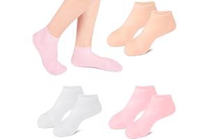 Braleto 3 paires de chaussettes en silicone Chaussettes hydratantes, spa pour pieds des femmes Chaussettes en silicone Spa Chaussettes gel soin des pieds pour les pieds secs et fendus peau rugueuse
