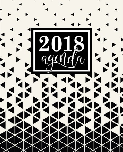 Télécharger Agenda: 2018 Agenda semainier : 19x23cm : Triangles abstraits noirs et blancs Livre eBook France