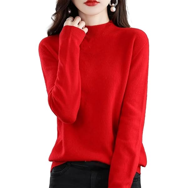 Yutdeng Kasjmier Truien Truien voor Vrouwen UK Dames Turtle Neck Tops Lange Mouw Zachte Warme Trui Gebreide Trui Dikke Losse Casual Tops voor Herfst Winter, Licht Kameel, S
