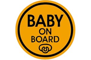 TOTOMO Baby on Board Magnet - Safety Caution Decal Sign Magnets for Cars Bumpers - Baby Pacifier ALI-025