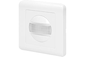 Miratic Interrupteur Detecteur de Mouvement 2 Fils 160 Degrees Installation dans la Boîte 300 W Fonctionne avec LED 5W - 75W