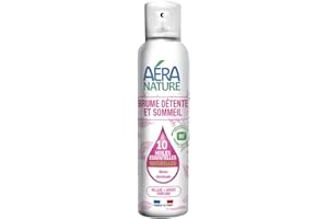 Aera Nature - Brume Détente et Sommeil - Relaxe, Apaise, Parfume - 99,9% d’Ingrédients d’Origine Naturelle, +800 Pulvérisations - Fabrication Française - 125 ml