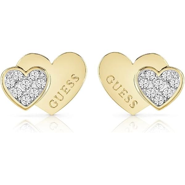Orecchini A Perno Guess In Acciaio Inox Con Cristallo – Colore Argento, Modello JUBE05058JWRH