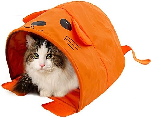 DaYiYang For Small And Medium Size Animals Pet Cat Bed Tent Tabernacle (Color : Mouse Orange)