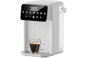 iFCOW Dispenser di Acqua Calda, 3 Secondi, scaldabagno istantaneo 7 Livelli di Temperatura 8 uscite d'Acqua con Serbatoio dell'Acqua da 3,5 l Volume Regolabile per Cucina e Ufficio Funzione