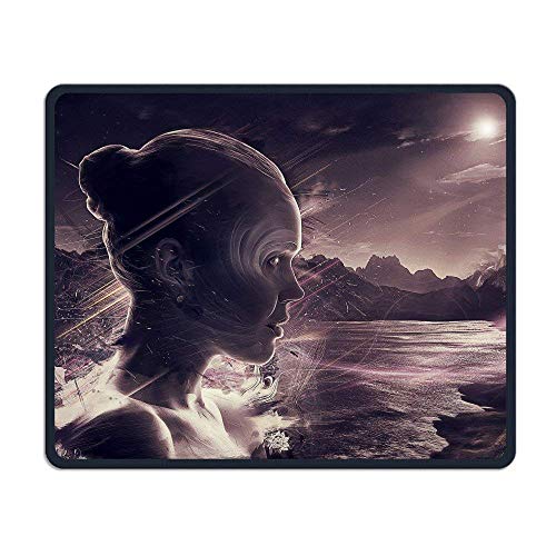 Preisvergleich Produktbild HYYCLS Girl Face Surrealism Mauspadss Gaming Pad Mouse Mat