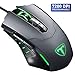 Price comparison product image Gaming Mouse7200 DPI & 7 Programmable ButtonsVicTsing Professional Wired Mouse, Comfortable Full Size Mice with Software to Customize Color, DPI, Polling rate etc. - Plug & Play, Frosted Grey