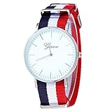 Herren Armbanduhr ALIKEEY Arbeiten Sie dünne siamesische Segeltuch-Band-analoge Quarz-Armbanduhr RD um Quarzuhr Männer Edelstahl Mesh Business Fashion Armbanduhr Mann Runde