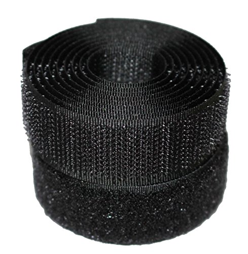 Black 20mm Sew-on Hook & Loop Tape Alfatex® Brand supplied by the Velcro Companies - Various Lengths (5m)