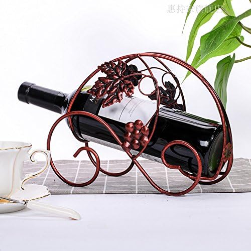 Wine cabinet, fashionable red wine shelf, originality, simple living room, house decorations, wine rack, iron art,Bronze