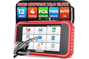 ‎LAUNCH LAUNCH CRP129E V2.0 obd2 Diagnosegerät Auto,KFZ-Codeleser EOBD Tester für ABS/SRS/Motor/Getriebe mit 12 Reset Service für DPF,Öl,EPB,SAS,TPMS,BMS,Drosselklappe regulieren,Injektor Codierung