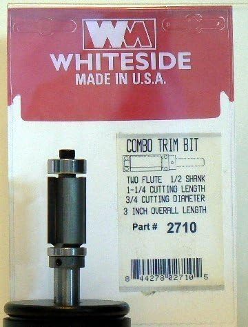 Whiteside Router Bits 2710 Combination Flush Trim Bit with Top and Bottom Bearing by Anchor Fasteners