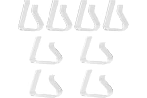 LAM-LORD 8 Pcs Plastic Table Cloth Clips, Clear Picnic Tablecloth Clamps for 0.8-1.4 Inch & 1.4-2.2 Inch Thickness Table, Table Clips for Parties Weddings Dinners Indoor Outdoor Camping