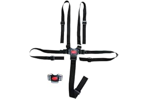 ZDHOSTY Universal 5-Point Harness for Baby's Dining Chair Harness, high Chair, Stroller Harness, pram, Stroller, Child Stroller. (Black)