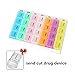 Produktbild T-MIX Pill Box 7 Tage, Tablet-Halter Weekly Medicine Container mit 28 Fächern für Reisen und den täglichen Gebrauch (B)