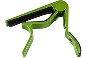 SZAERFA Capotasto per chitarra elettrica/classica/acustica con grilletto a scatto rapido in lega di alluminio (verde)