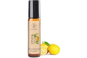 AROMA BANO Citron Eterisk Olja Roll-On 10ml med Jojobaolja – 100% Naturlig & Färdig att Använda – För Aromaterapi, Energi, Fo