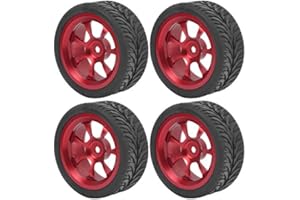 VGEBY Neumático RC, Accesorios de Piezas de Repuesto de Cubo de neumáticos de Rueda RC para Wltoys 144001 1/14 Coche de Control Remoto