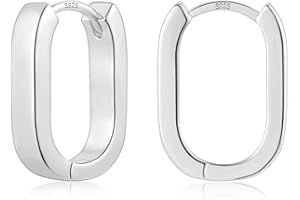 ALEXCRAFT boucles d'oreilles en argent 925 femmes, petites boucles d'oreilles créoles hypoallergéniques mini boucles d'oreilles épaisses petites boucles d'oreilles Huggie petites larges créoles