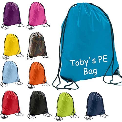 Personalised childrens Drawstring PE Swimming Bag Girls Boys Kids Amazon.co.uk Handmade Products
