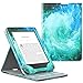 Price comparison product image MoKo Case for Kindle Paperwhite, Premium Vertical Flip Cover with Auto Wake/Sleep Fits Kindle Paperwhite All Version Prior to 2018 (Not Fit Paperwhite 10th Gen 2018), Swirl